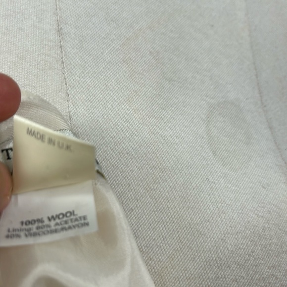 Tomasz Starzewski Wool Sleeveless Cream Cropped Top size vintage 6 - Picture 7 of 7